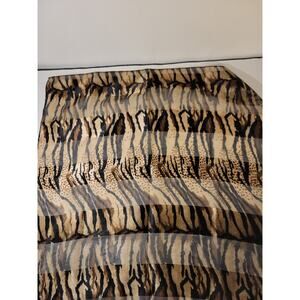 Caline Vintage Womens Animal Print Sheer Square Scarf ONE SIZE